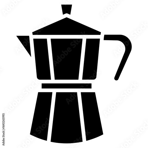 Italian Coffee Pot icon vector image. Can be used for Italy.