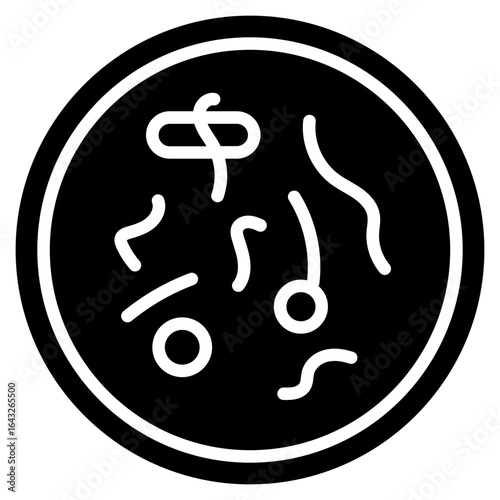 Bacteria Petri Dish icon vector image. Can be used for Infectious Diseases.