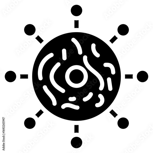Viral Mutation icon vector image. Can be used for Infectious Diseases.