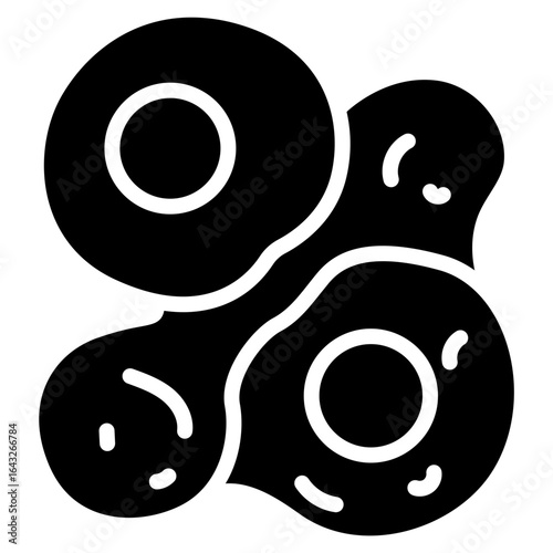 Cancer Cells icon vector image. Can be used for Chemotherapy.
