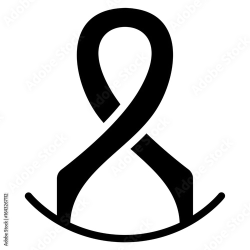 Cancer Symbol icon vector image. Can be used for Chemotherapy.