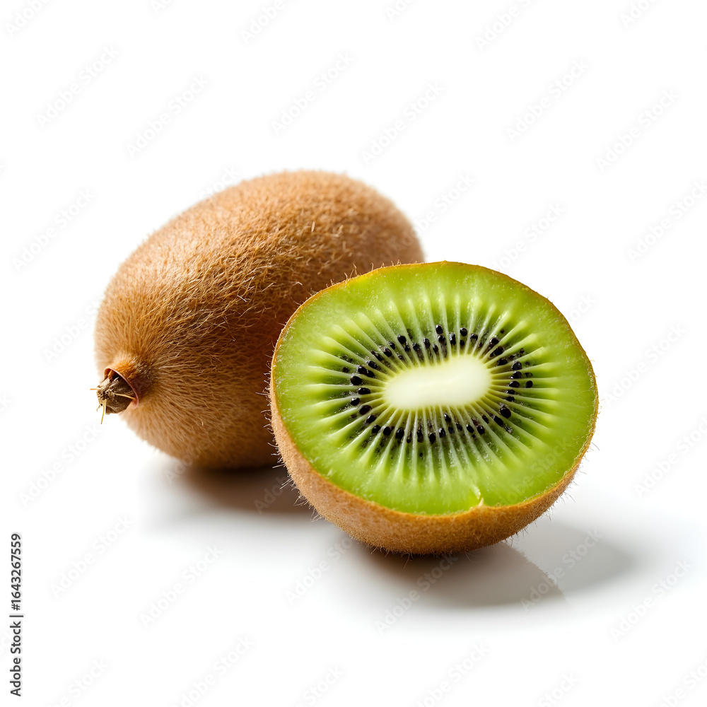 Fototapeta premium kiwi on white background
