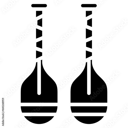 Paddles icon vector image. Can be used for Ocean.