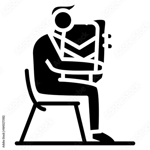 Jazz icon vector image. Can be used for Instrument.
