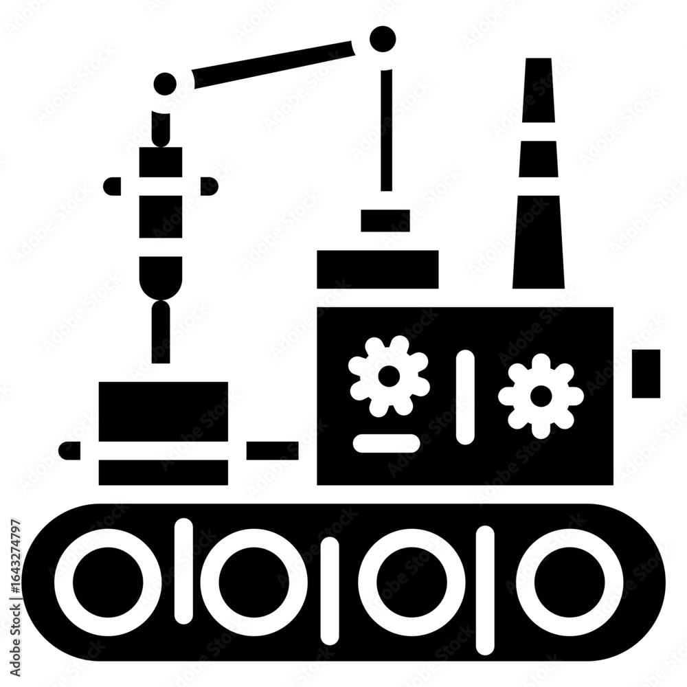 Obraz premium Manufacturing icon vector image. Can be used for Manufacturing.