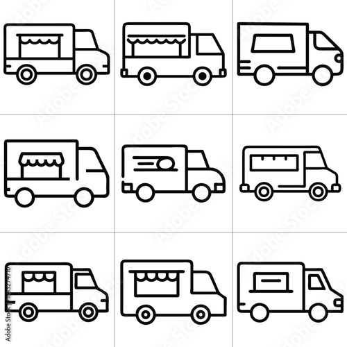 food truck illustrations