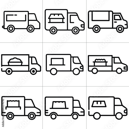 food truck illustrations