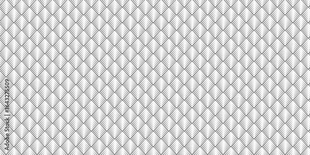 Fototapeta premium Abstract overlapping vector black and gray gradient Pattern grid metal lines fabric square background. seamless fabric geomatics overlapping create retro line pattern design. 