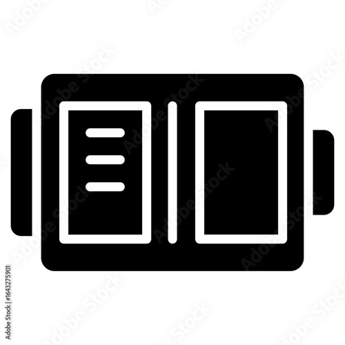 Medium Battery icon vector image. Can be used for Battery and Power.