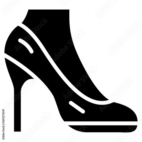 Heel icon vector image. Can be used for Shoemaker.