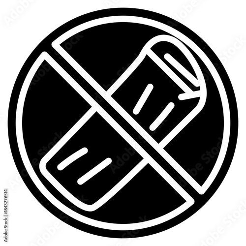 No Leather icon vector image. Can be used for Shoemaker.