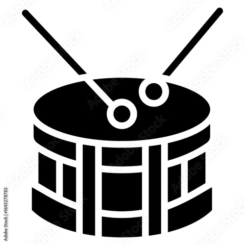 Drum icon vector image. Can be used for Oktoberfest.