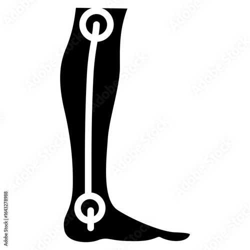 Leg icon vector image. Can be used for Oktoberfest.