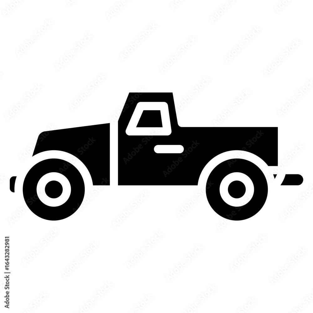 Fototapeta premium Toy Car icon vector image. Can be used for Baby Shower.