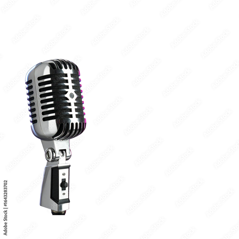 Fototapeta premium Black studio Microphone. Modern mic