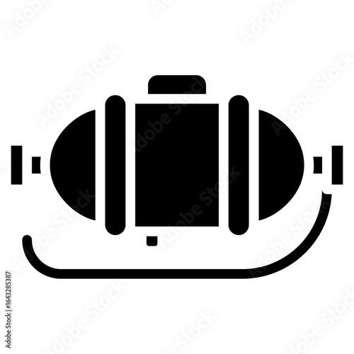 Diving Tank icon vector image. Can be used for Beach Resort.