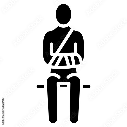Injuries icon vector image. Can be used for Volleyball.