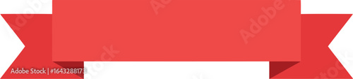 Free Download Red ribbon banner for celebration and design - GFXLoad