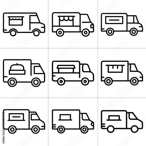 food truck illustrations