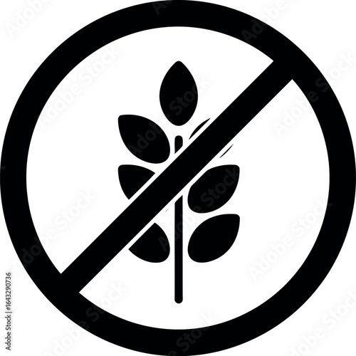 Gluten free symbol no wheat celiac safe icon