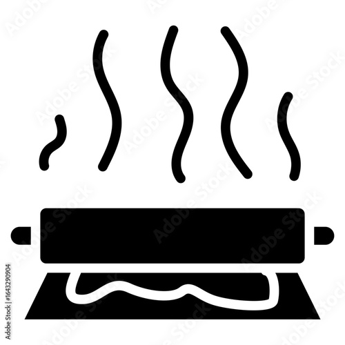 Hot Rolling icon vector image. Can be used for Mettalurgy.