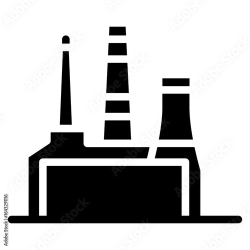 Metallurgical Plant icon vector image. Can be used for Mettalurgy.