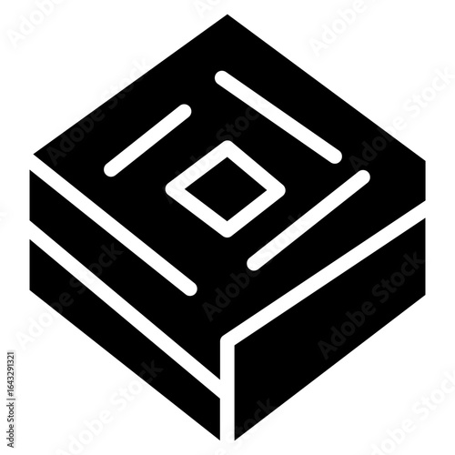 Square Hss icon vector image. Can be used for Mettalurgy.