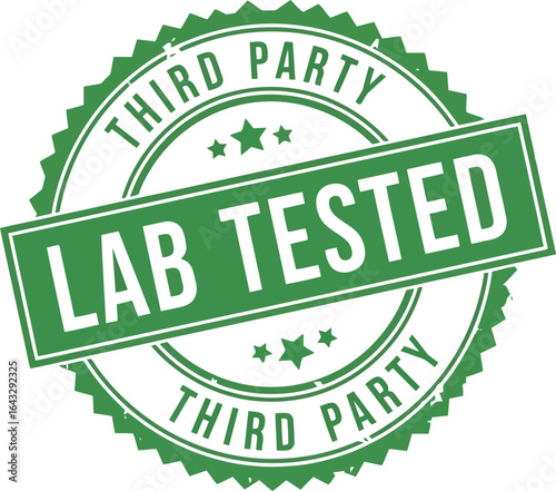 Third party lab tested green seal stamp