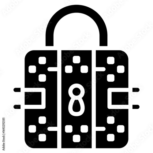 Pattern Lock icon vector image. Can be used for Trading.