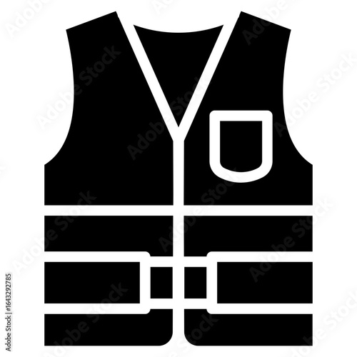 Labour Vest icon vector image. Can be used for Construction Tools.