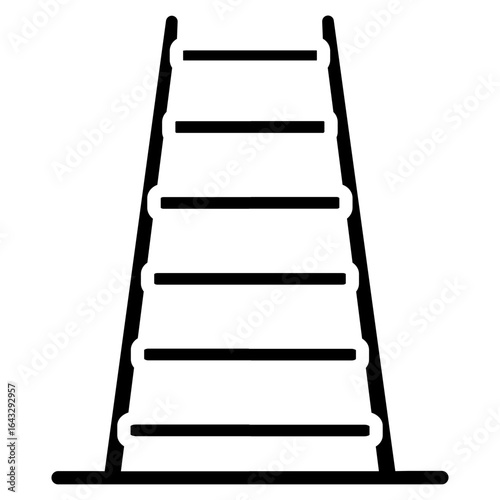 Stepladder icon vector image. Can be used for Construction Tools.