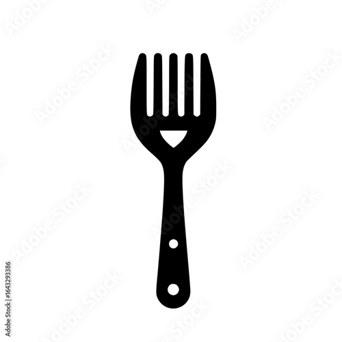 Fork design showcasing traditional utensil shape with clean lines and simplistic style for kitchen use and dining settings