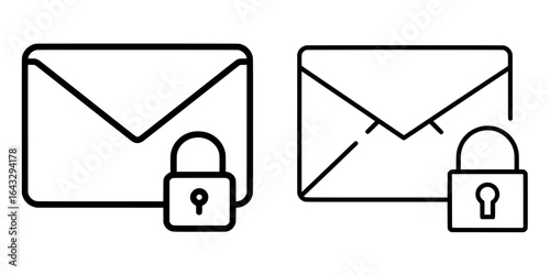 A simple icon representing security, ideal for use in social media, application, and web design