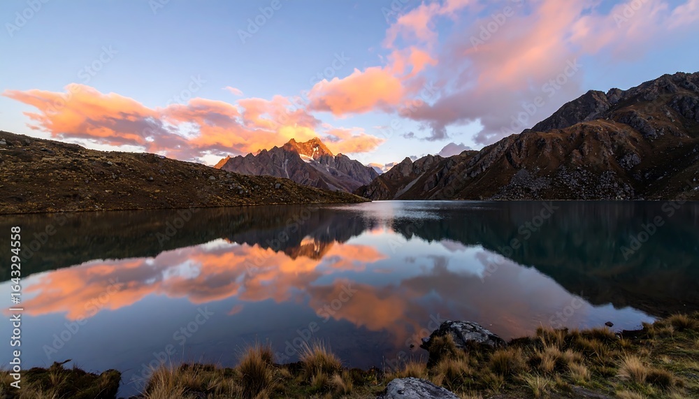 Fototapeta premium Pastel colored sky at dawn or dusk