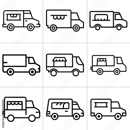 food truck illustrations