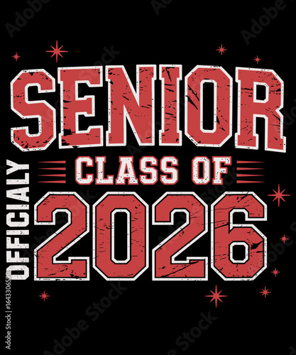 Retro Graduation Officially Senior 2026 Class Of 2026