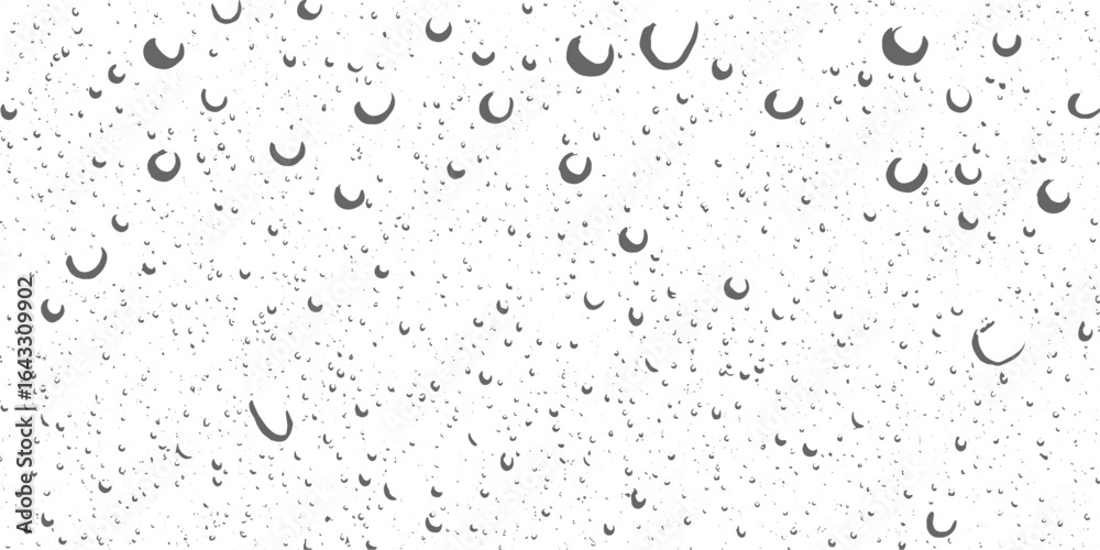 Obraz premium Dust and Scratched Textured Grunge white and black wall texture Water Drop Rain Window Overlay Transparent raindrops falling on a white background
