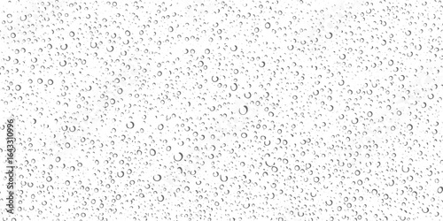 Grunge noise texture glass, Water drops texture overlay isolated vector design on white or transparent background,