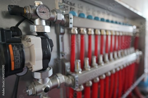 Fotografía Distributor of central heating.