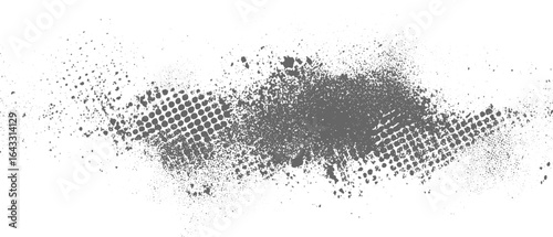 Black and White Dots, Halftone effect. Hand drawn black ink abstract spray grunge, pattern. Vector texture noise pattern vector background. Black stipple dots. grunge texture transparent background