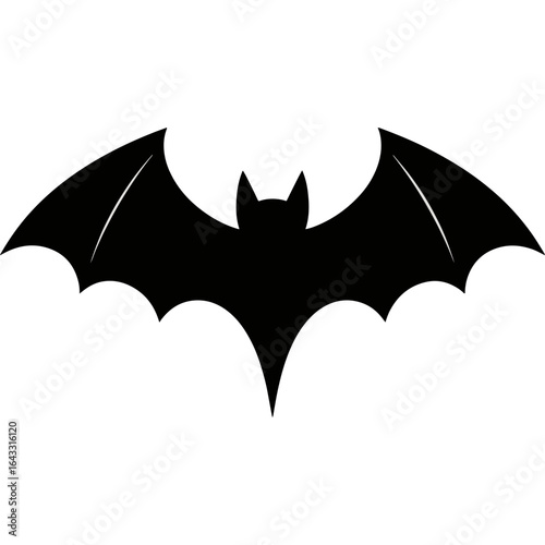 Wallpaper Mural Halloween Bat Flying Silhouette Vector Illustration Torontodigital.ca