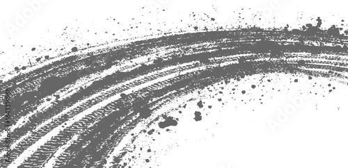 Grunge tire track, wheel braking marks. Truck, car or motorcycle tread pattern, Car wheel vector icon illustration sign -vector illustration(vector) design on isolated transparent background.