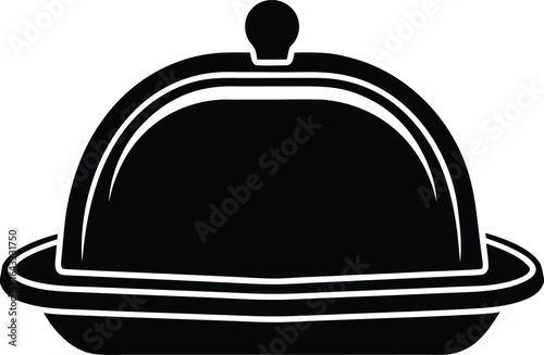 butter-dish vector silhouette 