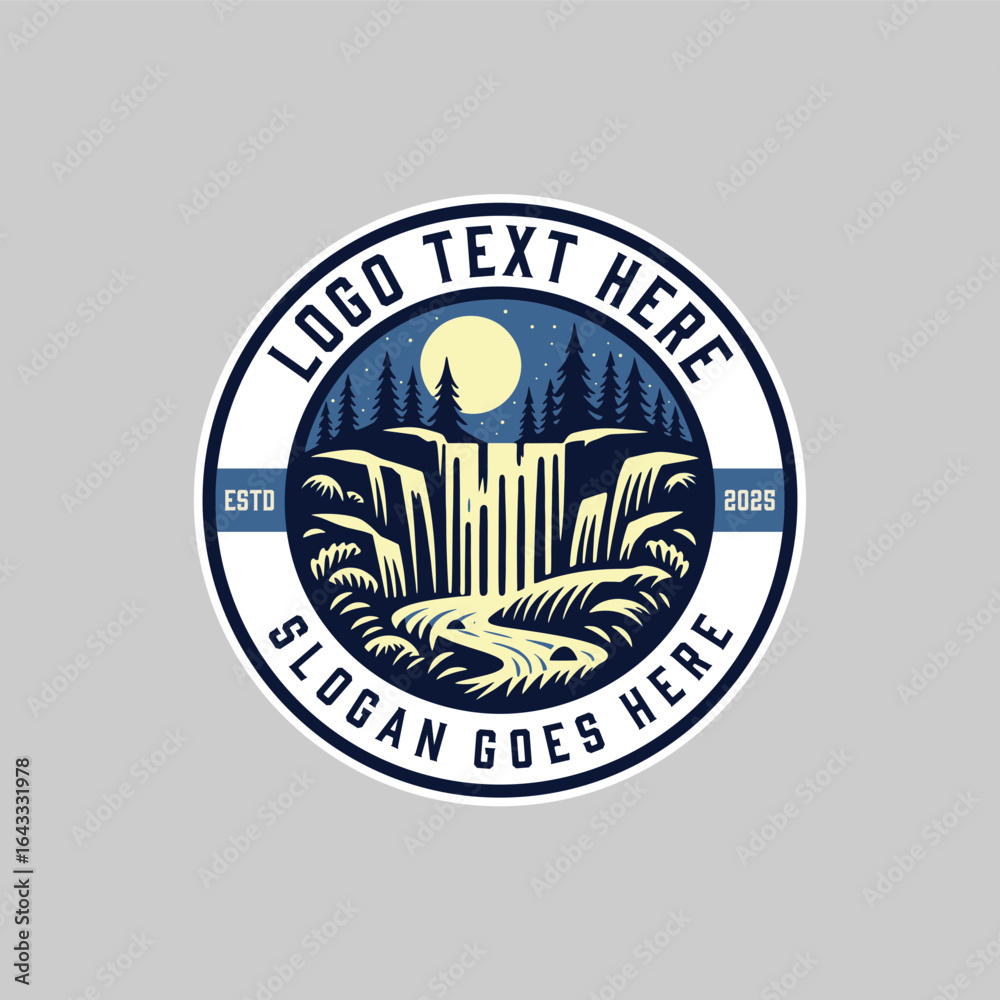 Fototapeta premium vintage retro outdoor adventure nature logo design