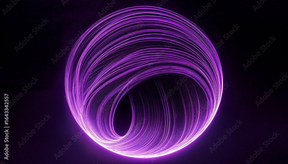 Naklejka premium design elements wave of many purple lines circle