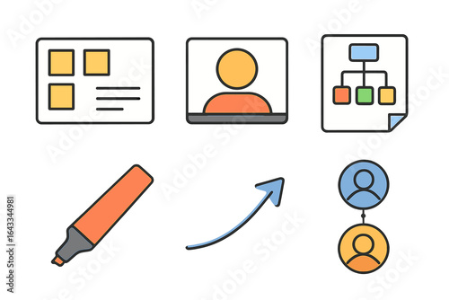 Visual representation of digital project management tools and collaboration concepts for effective workflow enhancement
