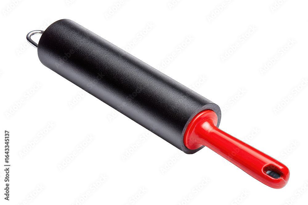Fototapeta premium Black rolling pin with red handle (1)