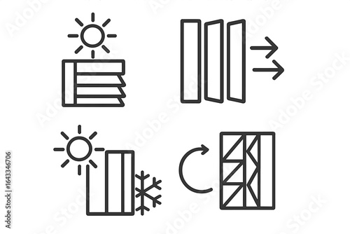 Energy-efficient window shading system offers temperature control for homes and offices throughout the year