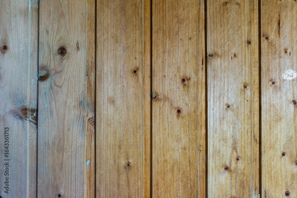 Naklejka premium Brown wood plank wall texture background