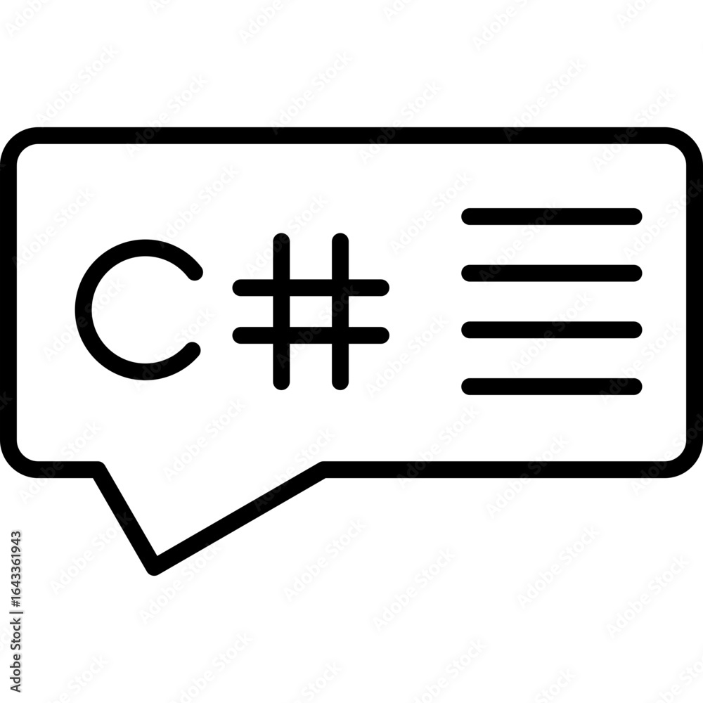 Obraz premium Coding Language Icon